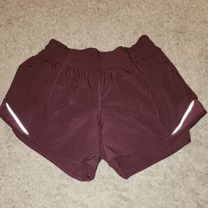Lululemon Athletica Brown Athletic Shorts Lightweight Elastic Waist